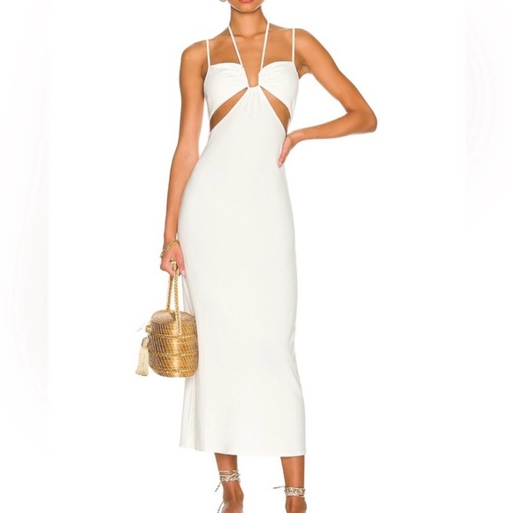 L*Space Naomi Midi Dress in Cream - Picture 1 of 4